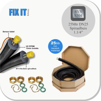 25mtr Twinbuis DN25 /13mm EPDM