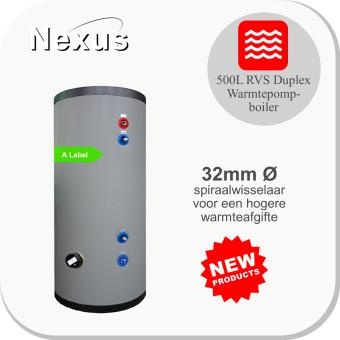RVS Hygiëne boiler PAWT-500 XL-LE1-32mm