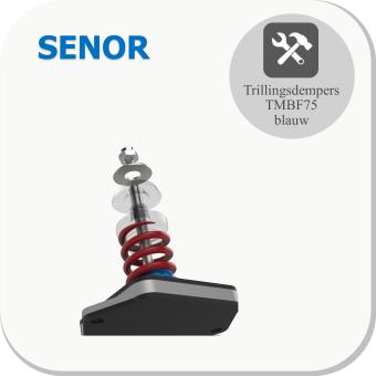 Metalen veervoet TMBF75 blauw