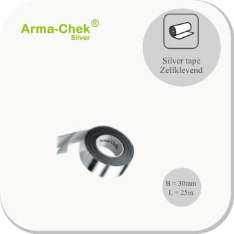 Silver tape zelfklevend breedte 30mm