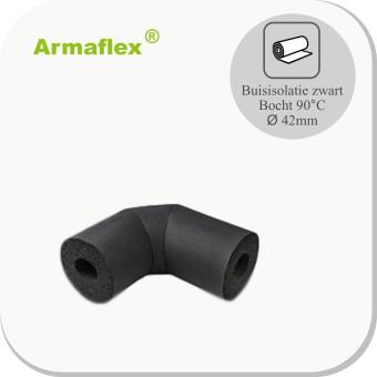 Isolatie hoeken zwart 13,5mm dik Ø42mm