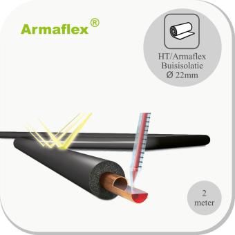 HT Buisisolatie 13mm dik L=2 m Ø22mm