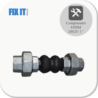 EPDM Rubber compensator 1'' binnendraad
