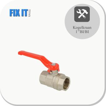 Kogelkraan 1'' BI/BI rode hendel PN40
