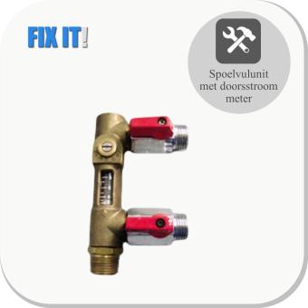 Spoel-& Vulunit met doorstroommeter 1/2