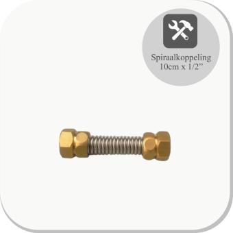 Flexibele RVS Spiraalkoppeling 10cm,1/2