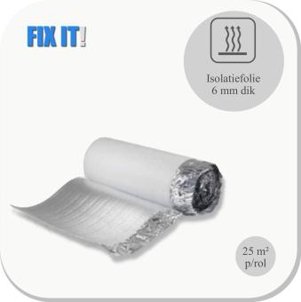 Isolatiefolie 6 mm, breed 1 m, 25 m²