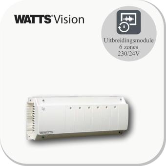 Uitbreidingsmodule 6 zones 230/24V