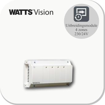 Uitbreidingsmodule 4 zones 230/24V