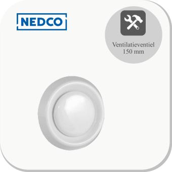 Ventilatieventiel wit Ø150MM