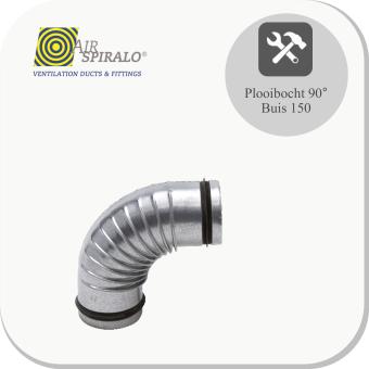 Plooibocht 90° 150MM