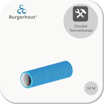 Flexibel toevoerkanaal blauw L=50m Ø=75m