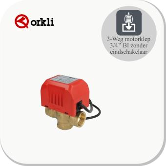 3-weg motorklep 3/4'' binnendraad